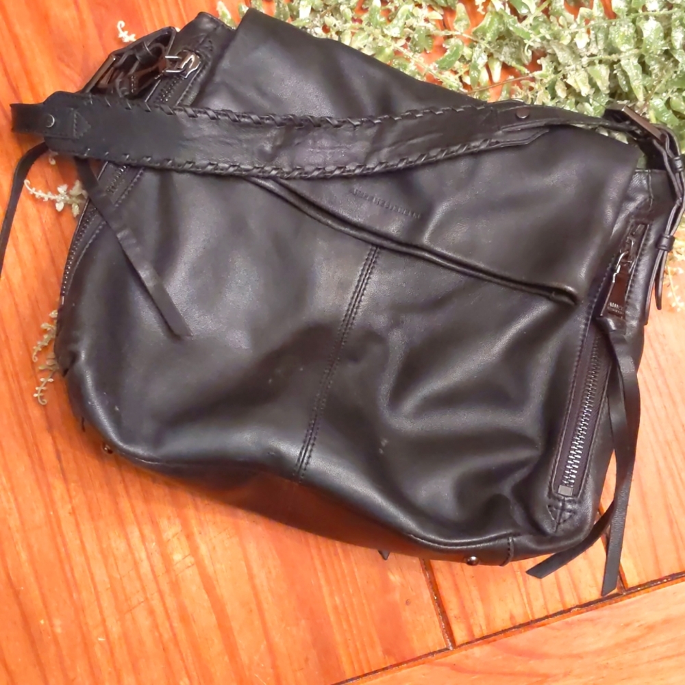 Aimee Kerstenberg black leather bag